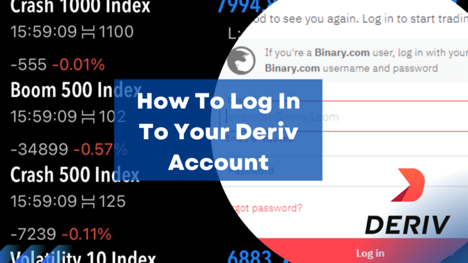 How To Log In To Your Deriv Account