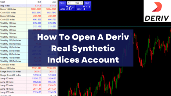 How To Open A Deriv Real Synthetic Indices Account