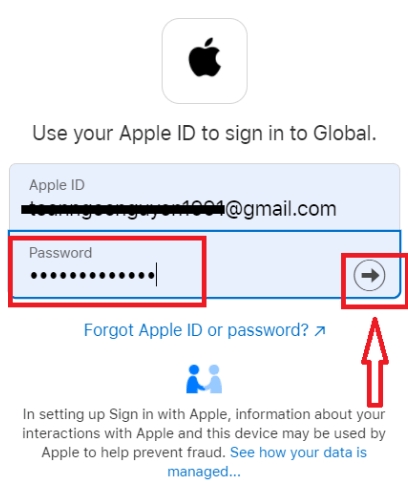 Sign up for a deriv account using your apple id