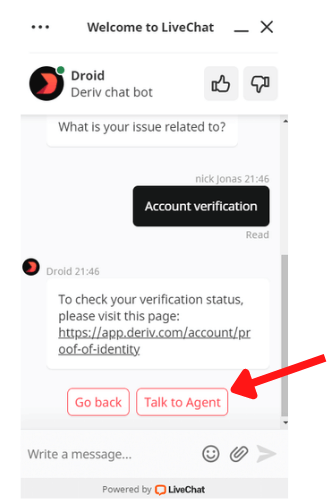 Easily Contacting Deriv Support Via Live Chat