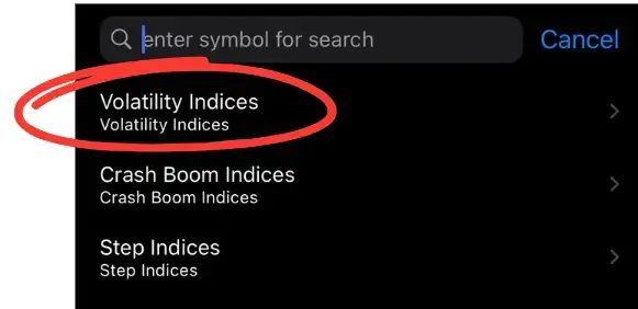 adding Synthetic indices on MT5 mobile